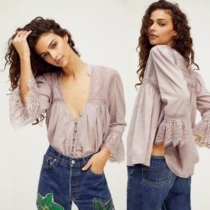 Free People Esme Button Down Shirt